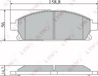 LYNXauto BD-5729 - Kit de plaquettes de frein, frein à disque cwaw.fr