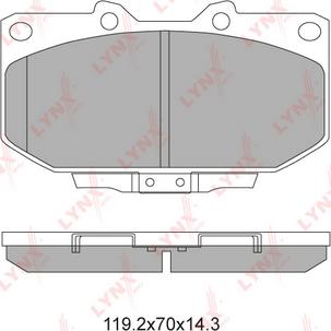 LYNXauto BD-5720 - Kit de plaquettes de frein, frein à disque cwaw.fr