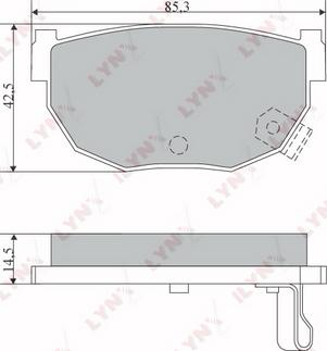 LYNXauto BD-5721 - Kit de plaquettes de frein, frein à disque cwaw.fr