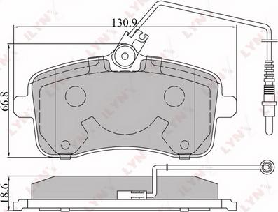 LYNXauto BD-6101 - Kit de plaquettes de frein, frein à disque cwaw.fr