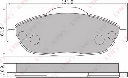 LYNXauto BD-6102 - Kit de plaquettes de frein, frein à disque cwaw.fr