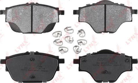 LYNXauto BD-6116 - Kit de plaquettes de frein, frein à disque cwaw.fr