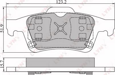 LYNXauto BD-6302 - Kit de plaquettes de frein, frein à disque cwaw.fr