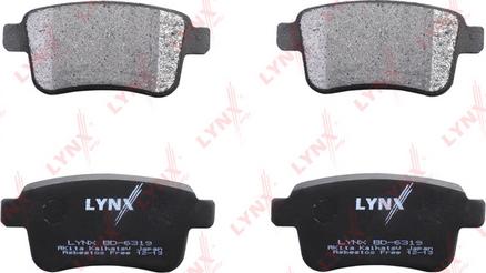 LYNXauto BD-6319 - Kit de plaquettes de frein, frein à disque cwaw.fr