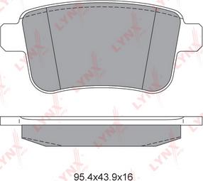 LYNXauto BD-6319 - Kit de plaquettes de frein, frein à disque cwaw.fr