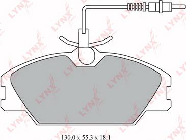 LYNXauto BD-6310 - Kit de plaquettes de frein, frein à disque cwaw.fr