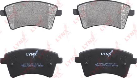 LYNXauto BD-6318 - Kit de plaquettes de frein, frein à disque cwaw.fr