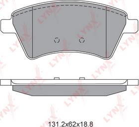 LYNXauto BD-6318 - Kit de plaquettes de frein, frein à disque cwaw.fr