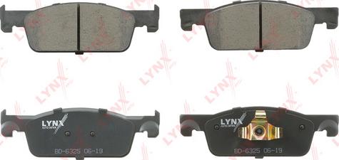 LYNXauto BD-6325 - Kit de plaquettes de frein, frein à disque cwaw.fr