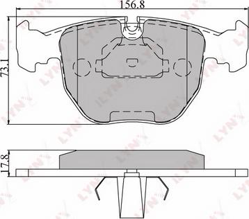 LYNXauto BD-1401 - Kit de plaquettes de frein, frein à disque cwaw.fr