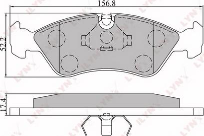 LYNXauto BD-1402 - Kit de plaquettes de frein, frein à disque cwaw.fr