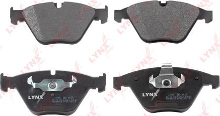 LYNXauto BD-1415 - Kit de plaquettes de frein, frein à disque cwaw.fr