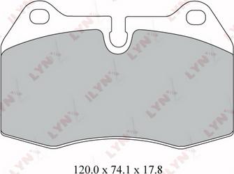 LYNXauto BD-1416 - Kit de plaquettes de frein, frein à disque cwaw.fr