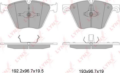 LYNXauto BD-1432 - Kit de plaquettes de frein, frein à disque cwaw.fr