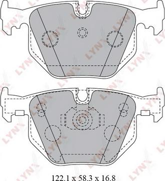 LYNXauto BD-1426 - Kit de plaquettes de frein, frein à disque cwaw.fr