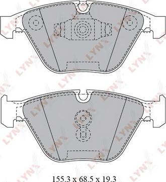 LYNXauto BD-1423 - Kit de plaquettes de frein, frein à disque cwaw.fr