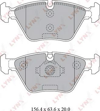 LYNXauto BD-1427 - Kit de plaquettes de frein, frein à disque cwaw.fr