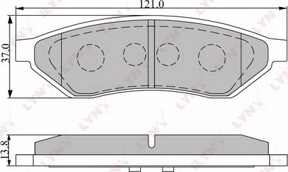 LYNXauto BD-1804 - Kit de plaquettes de frein, frein à disque cwaw.fr