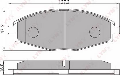 LYNXauto BD-1801 - Kit de plaquettes de frein, frein à disque cwaw.fr