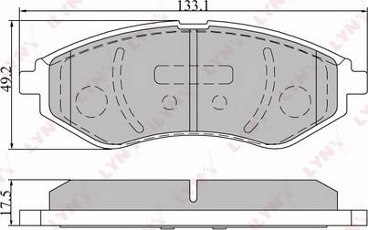 LYNXauto BD-1803 - Kit de plaquettes de frein, frein à disque cwaw.fr