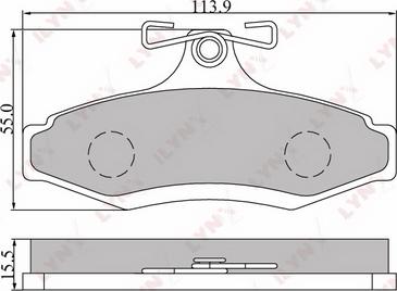 LYNXauto BD-1802 - Kit de plaquettes de frein, frein à disque cwaw.fr