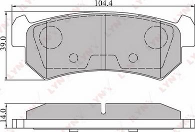 LYNXauto BD-1807 - Kit de plaquettes de frein, frein à disque cwaw.fr