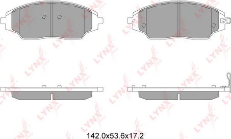 LYNXauto BD-1818 - Kit de plaquettes de frein, frein à disque cwaw.fr