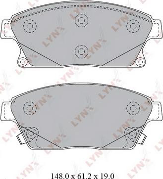 LYNXauto BD-1813 - Kit de plaquettes de frein, frein à disque cwaw.fr