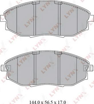 LYNXauto BD-1812 - Kit de plaquettes de frein, frein à disque cwaw.fr