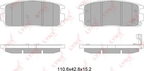 LYNXauto BD-1817 - Kit de plaquettes de frein, frein à disque cwaw.fr