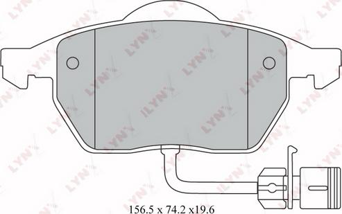 LYNXauto BD-1209 - Kit de plaquettes de frein, frein à disque cwaw.fr