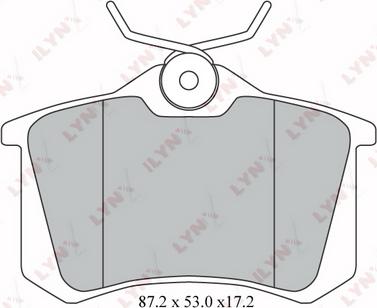 LYNXauto BD-1206 - Kit de plaquettes de frein, frein à disque cwaw.fr