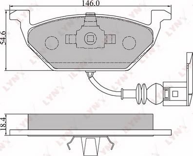 LYNXauto BD-1202 - Kit de plaquettes de frein, frein à disque cwaw.fr