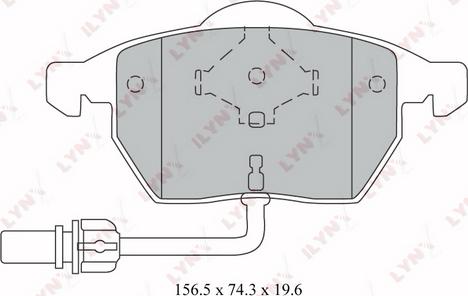 LYNXauto BD-1216 - Kit de plaquettes de frein, frein à disque cwaw.fr