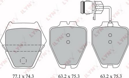 LYNXauto BD-1218 - Kit de plaquettes de frein, frein à disque cwaw.fr