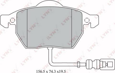 LYNXauto BD-1212 - Kit de plaquettes de frein, frein à disque cwaw.fr