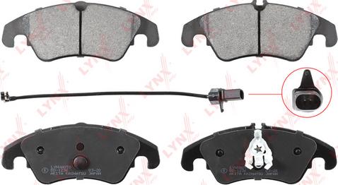 LYNXauto BD-1236 - Kit de plaquettes de frein, frein à disque cwaw.fr