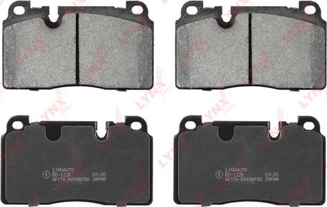 LYNXauto BD-1228 - Kit de plaquettes de frein, frein à disque cwaw.fr