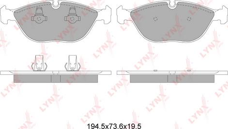 LYNXauto BD-8040 - Kit de plaquettes de frein, frein à disque cwaw.fr