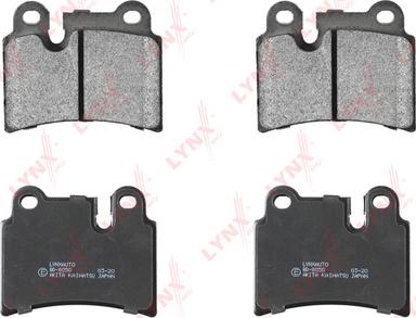 LYNXauto BD-8050 - Kit de plaquettes de frein, frein à disque cwaw.fr