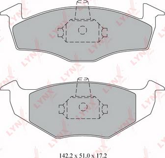 LYNXauto BD-8008 - Kit de plaquettes de frein, frein à disque cwaw.fr