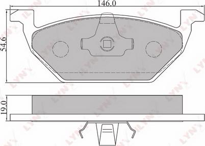 LYNXauto BD-8003 - Kit de plaquettes de frein, frein à disque cwaw.fr