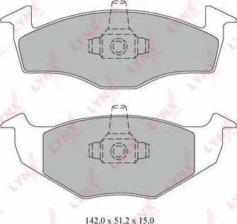 LYNXauto BD-8011 - Kit de plaquettes de frein, frein à disque cwaw.fr