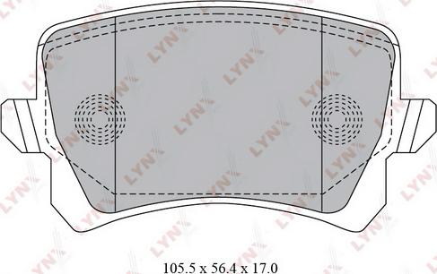 LYNXauto BD-8030 - Kit de plaquettes de frein, frein à disque cwaw.fr