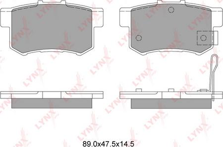 LYNXauto BD-3401 - Kit de plaquettes de frein, frein à disque cwaw.fr