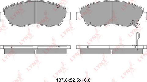 LYNXauto BD-3410 - Kit de plaquettes de frein, frein à disque cwaw.fr