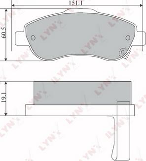 LYNXauto BD-3418 - Kit de plaquettes de frein, frein à disque cwaw.fr