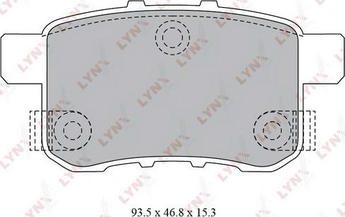 LYNXauto BD-3431 - Kit de plaquettes de frein, frein à disque cwaw.fr