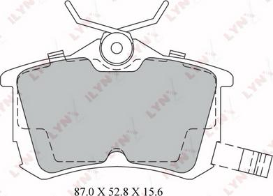 LYNXauto BD-3425 - Kit de plaquettes de frein, frein à disque cwaw.fr