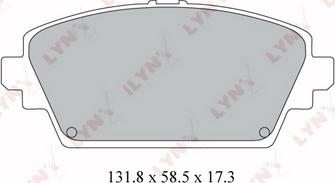 LYNXauto BD-3422 - Kit de plaquettes de frein, frein à disque cwaw.fr